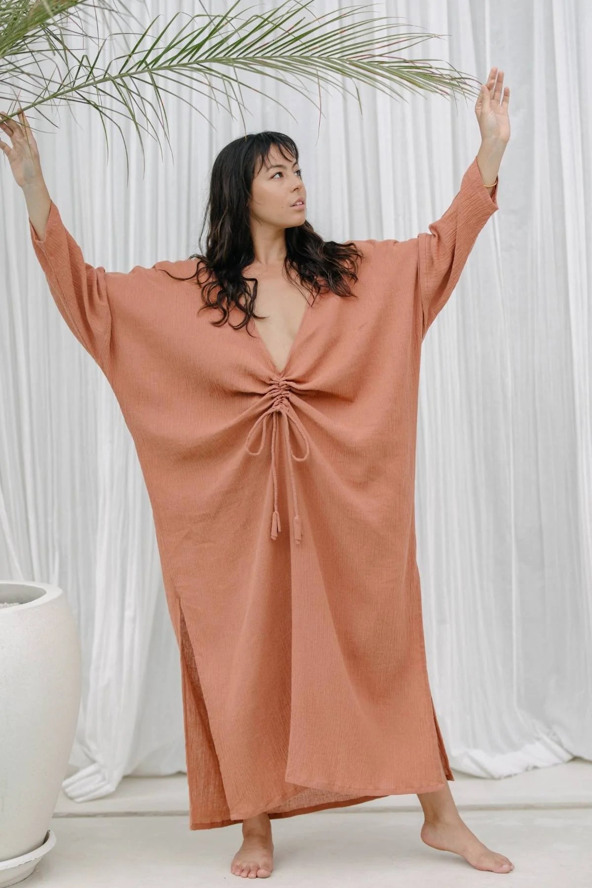 Coral Virgo Rising Kaftan
