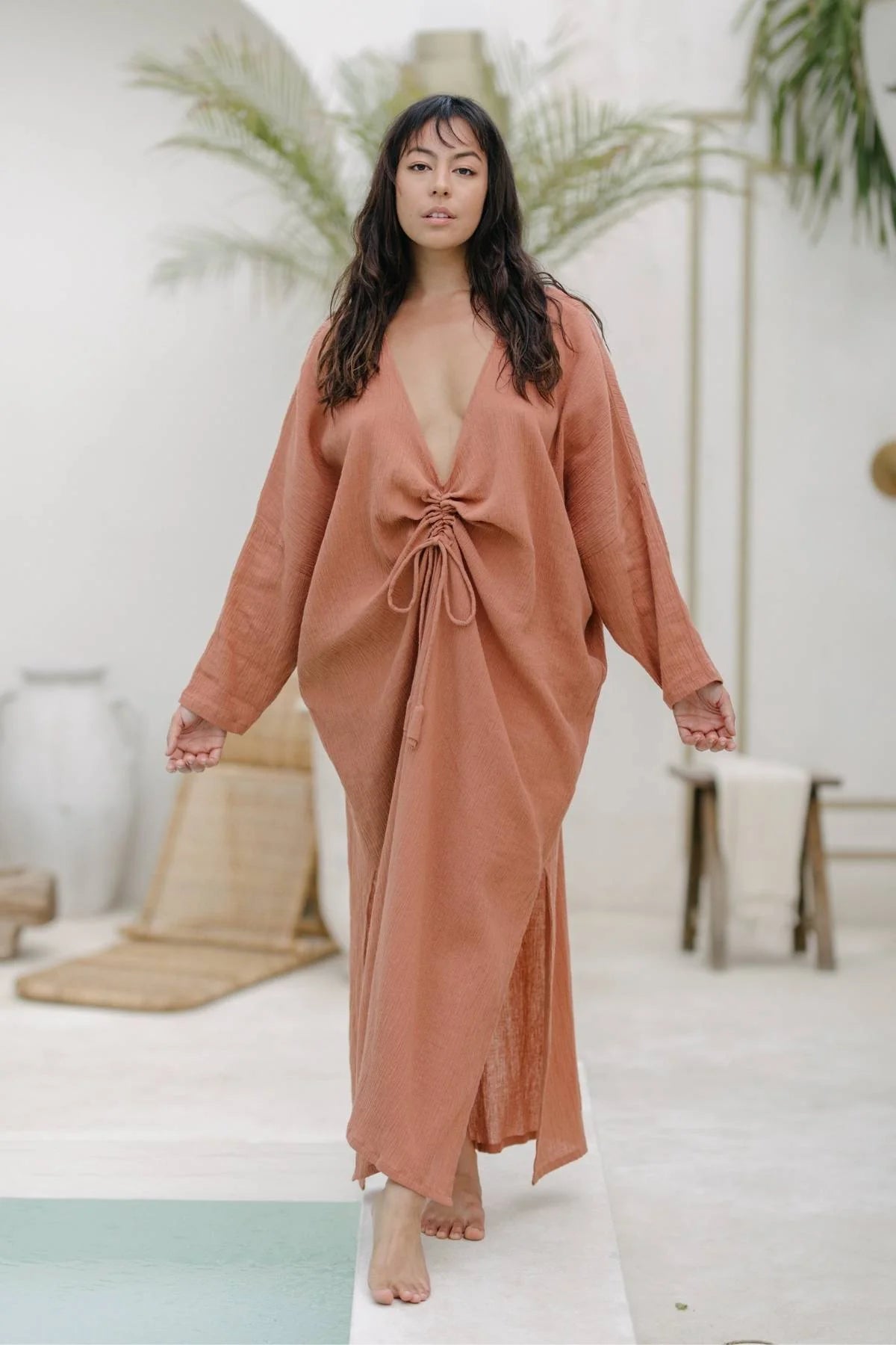 Coral Virgo Rising Kaftan