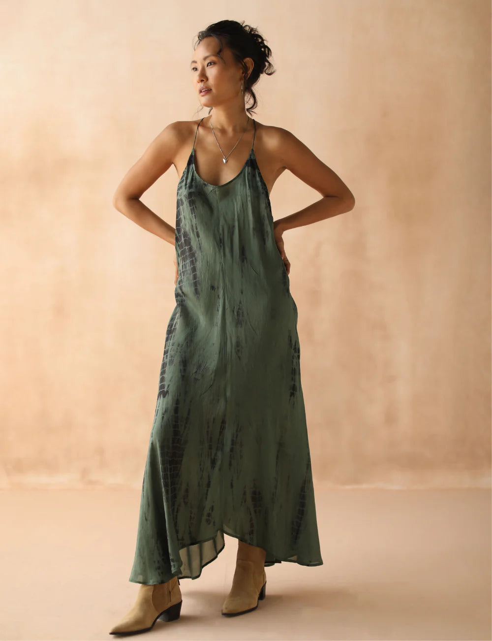 Zen Maxi Dress Tourmaline Tie Dye
