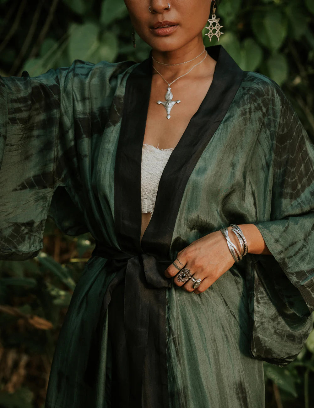 Tao Kimono Tourmaline Tie Dye