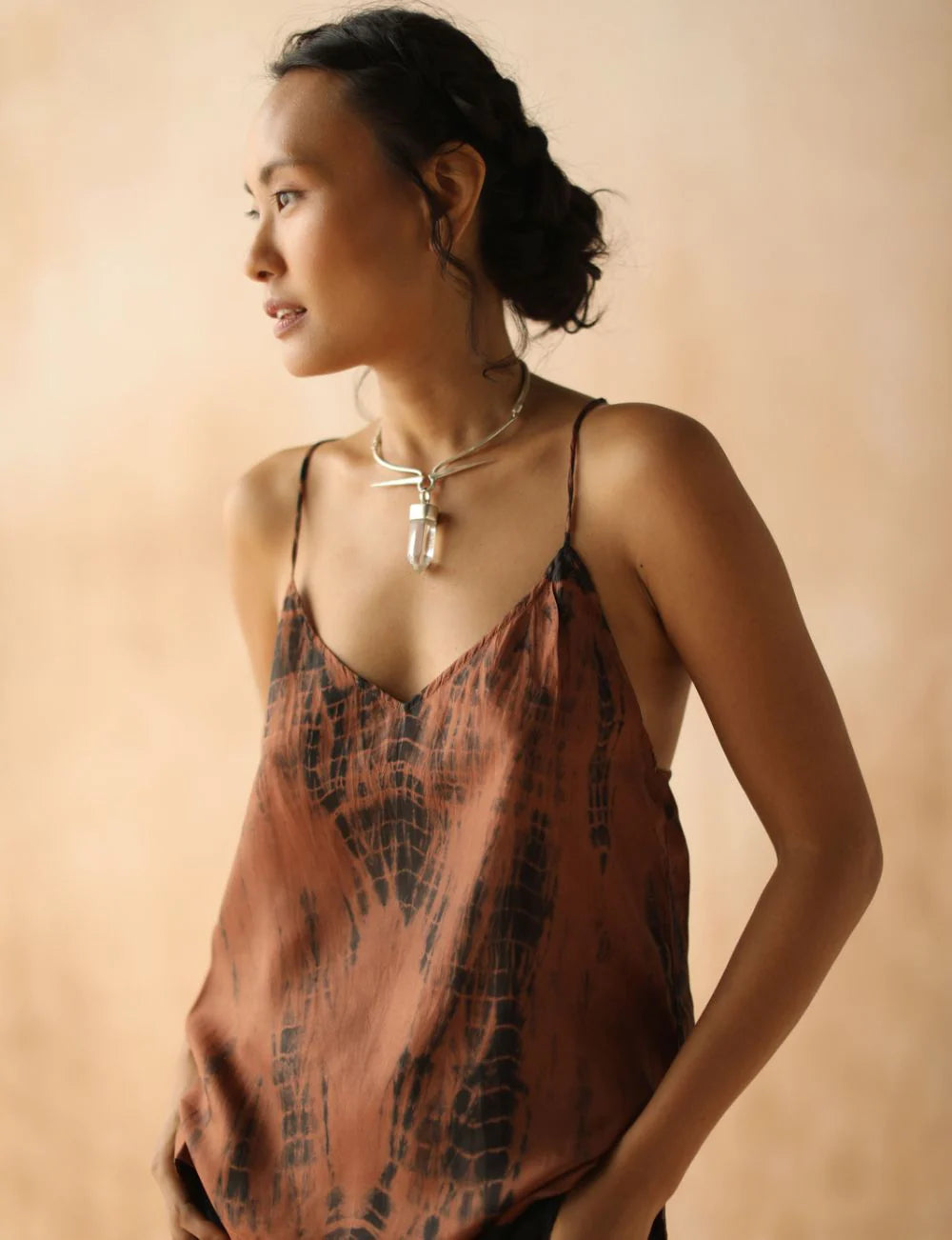 Fara Cami Tigers Eye Tie Dye