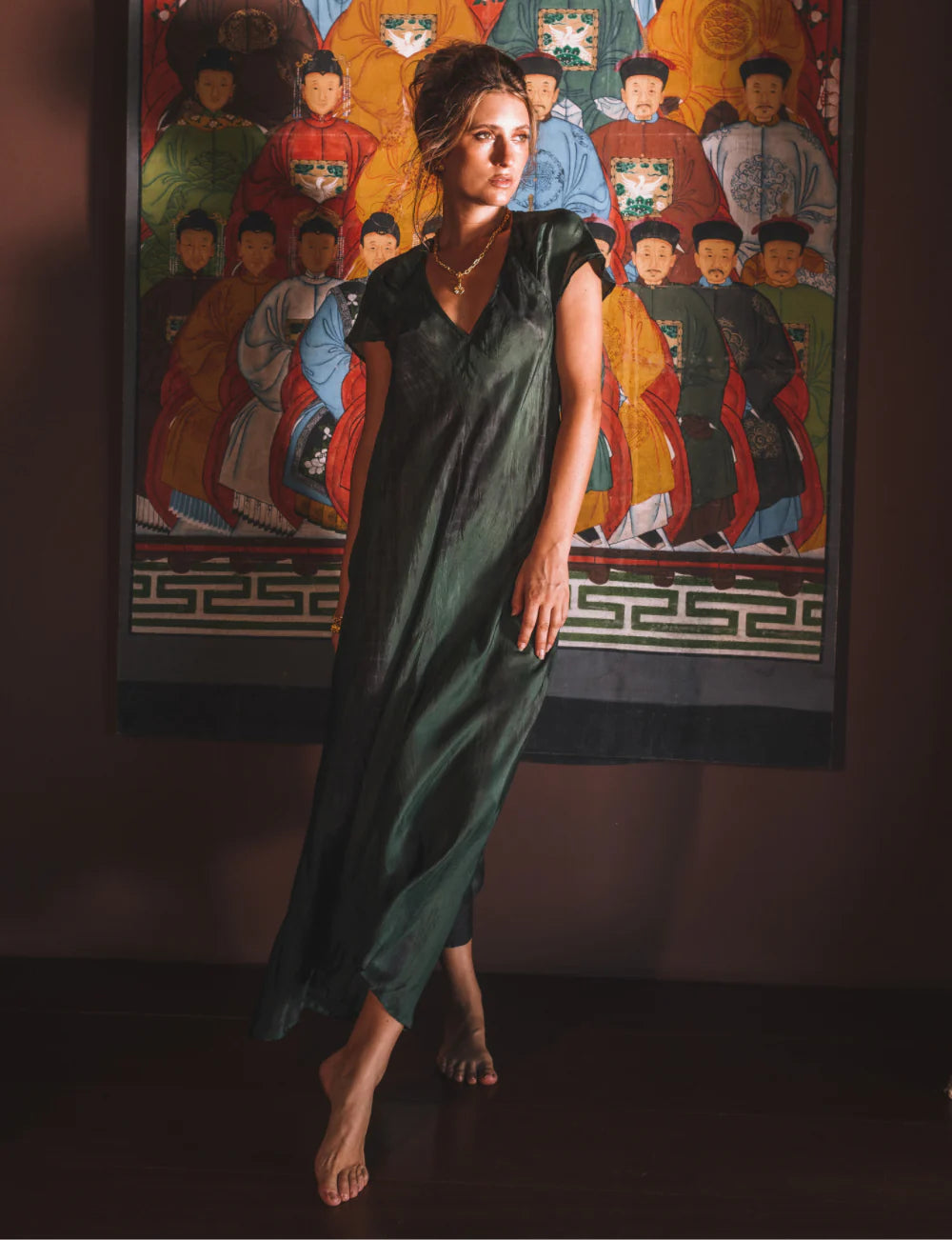 Lana Maxi Dress Tourmaline Tie Dye