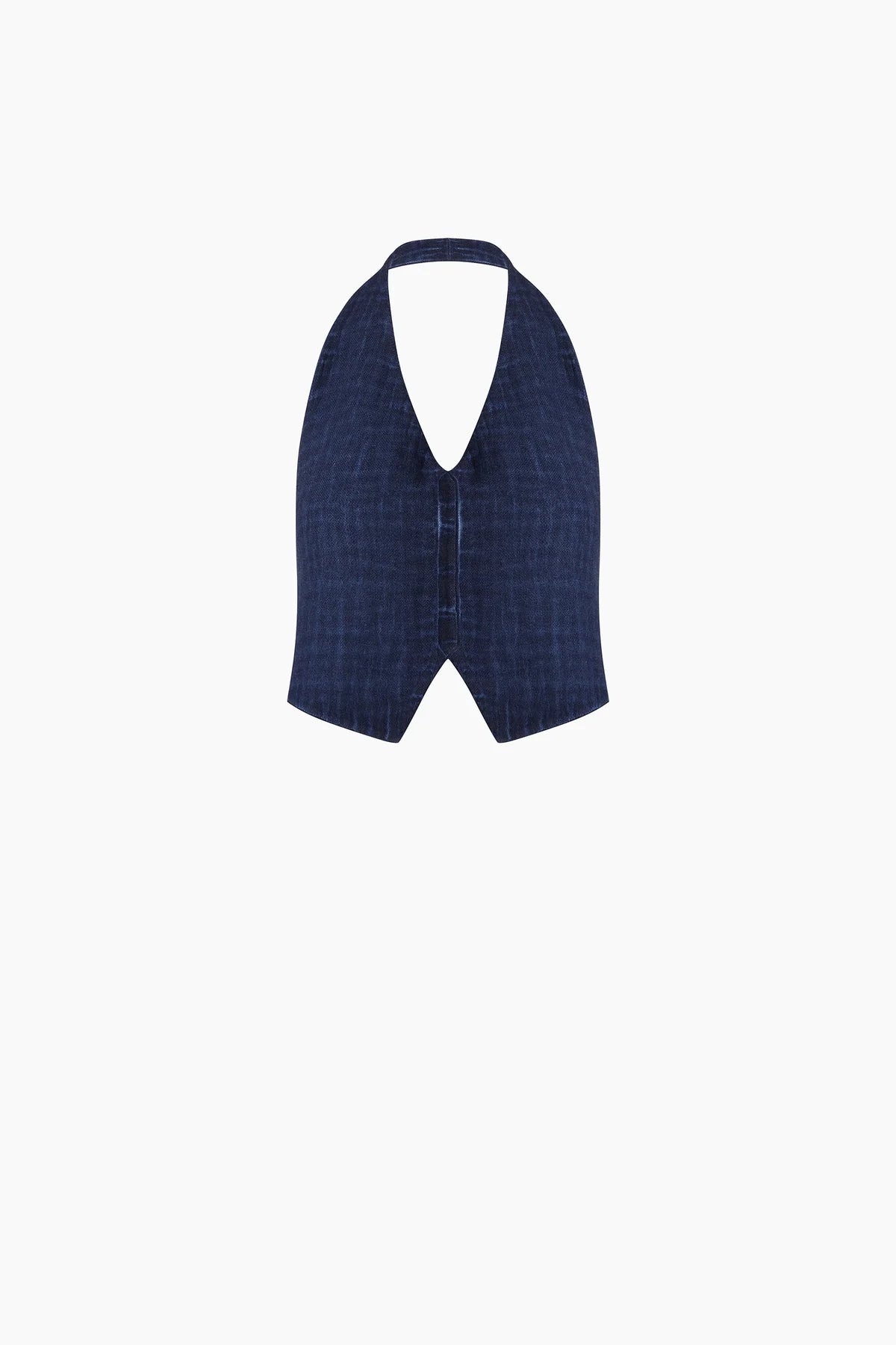 Linen Navy Waistcoat