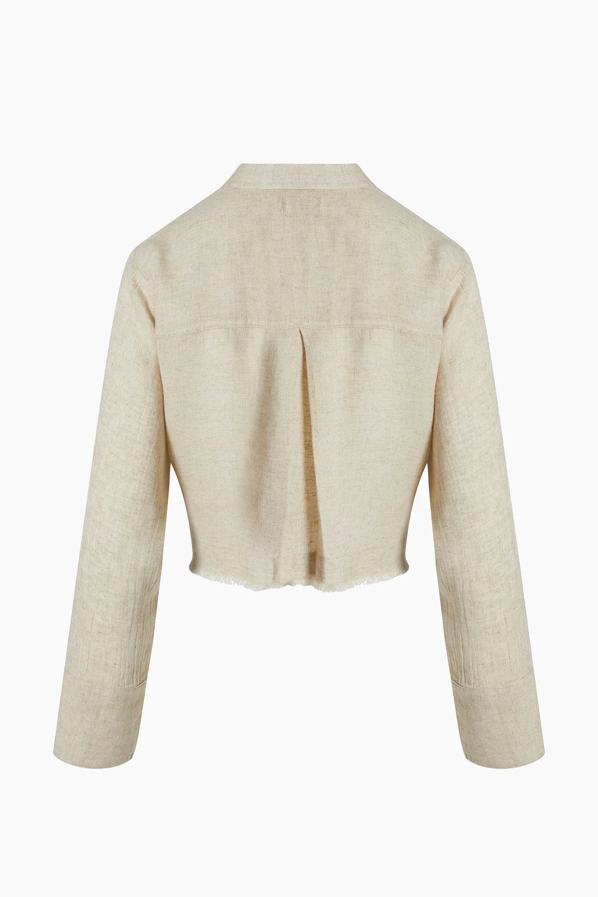 Linen Crop Shirt