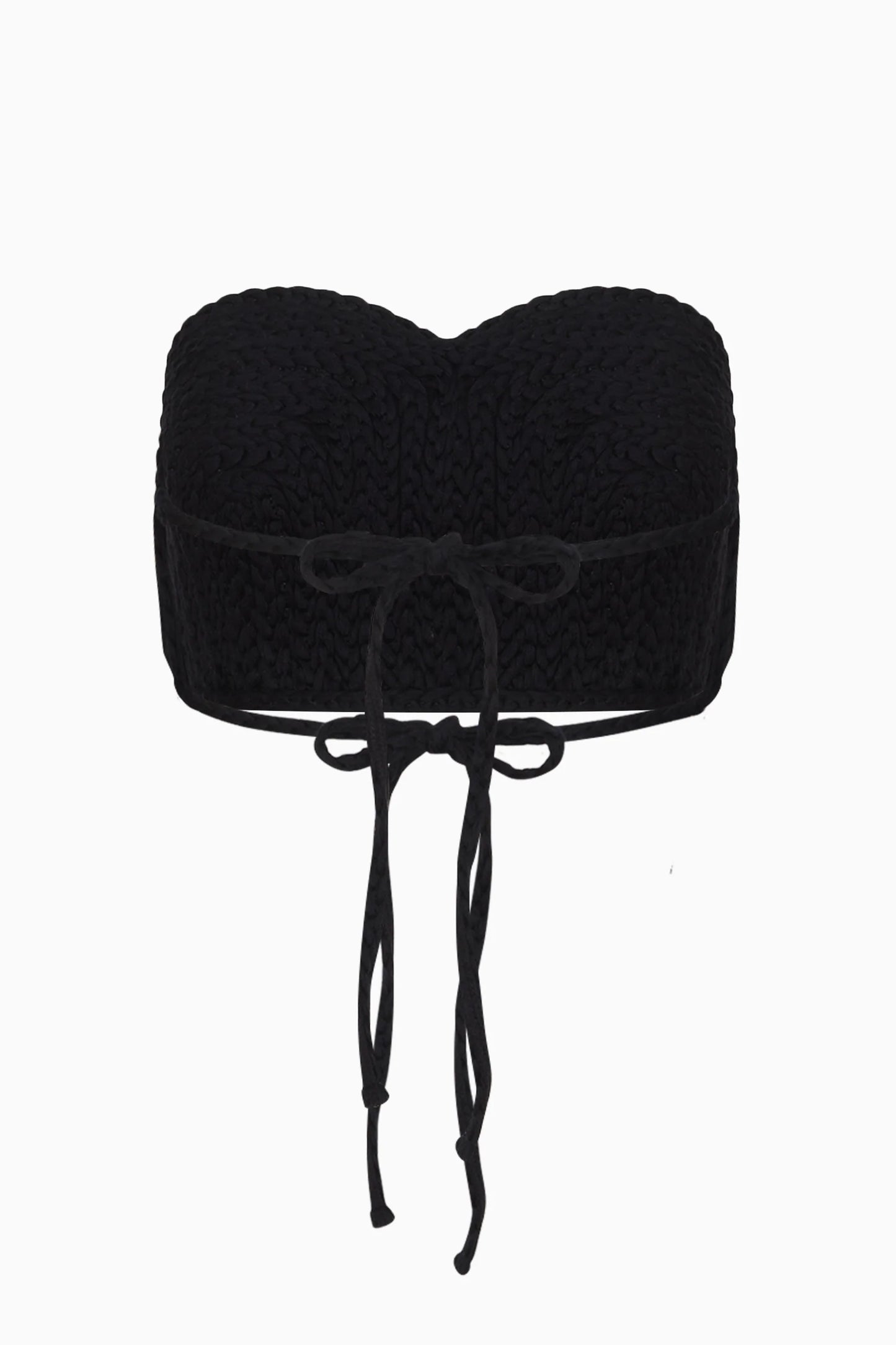 Black Linen Textured Top