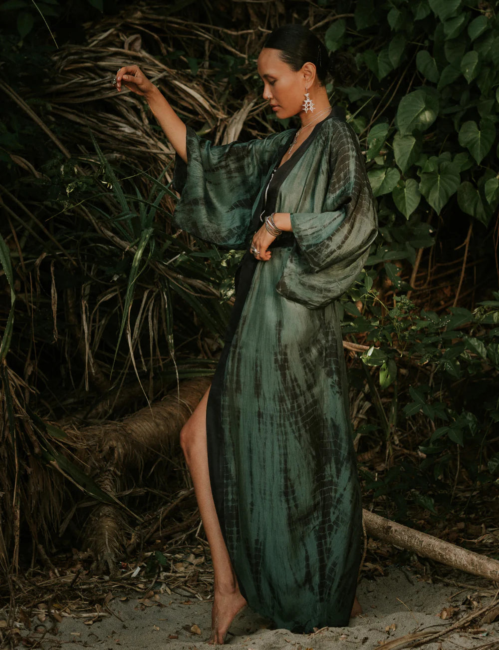 Tao Kimono Tourmaline Tie Dye