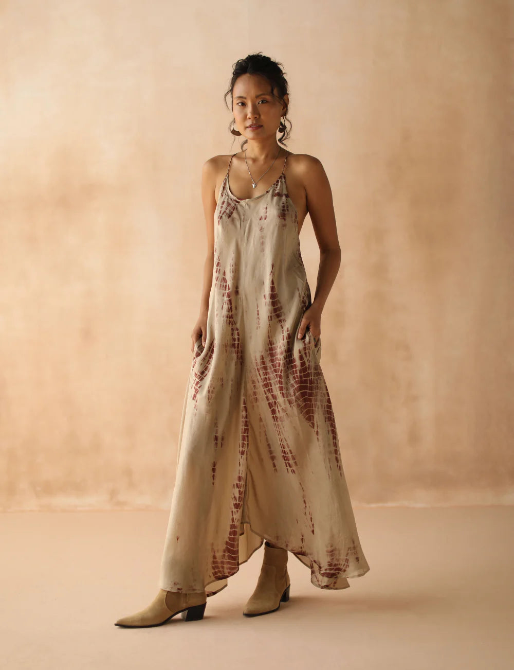 Zen Maxi Dress Fawn Tie Dye