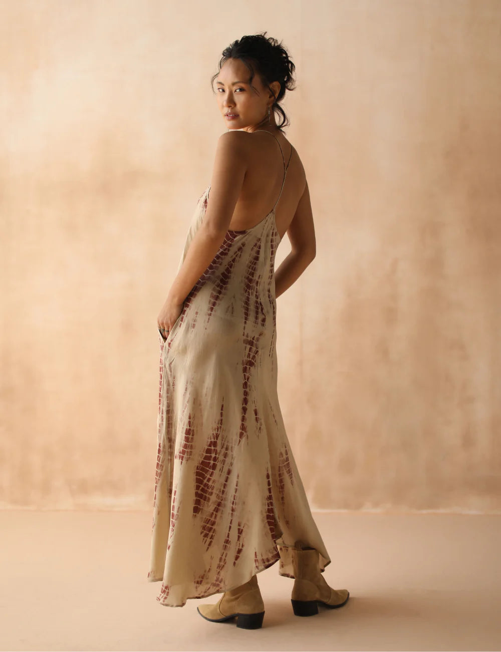 Zen Maxi Dress Fawn Tie Dye