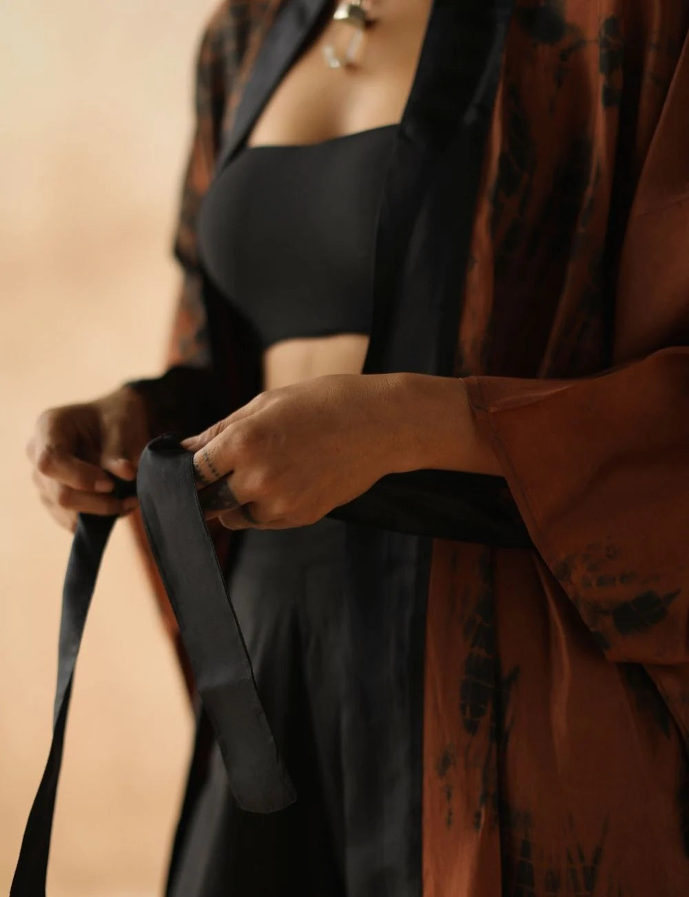 Tao Kimono Tigers Eye Tie Dye