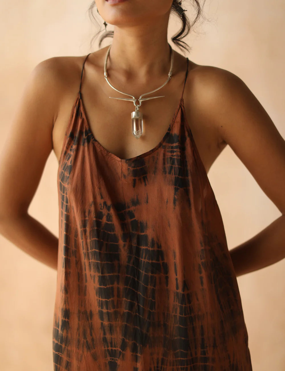 Zen Maxi Dress Tigers Eye Tie Dye