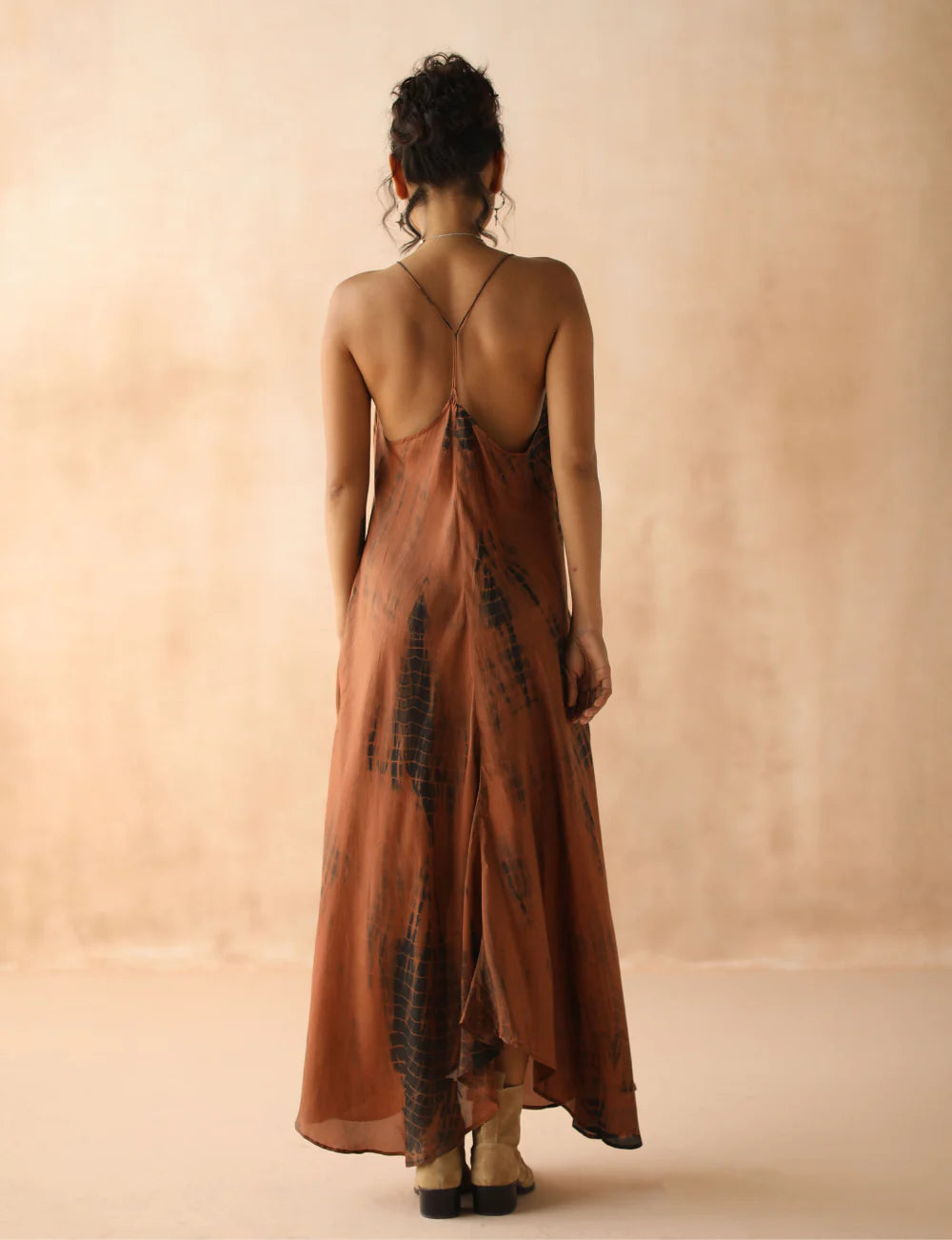 Zen Maxi Dress Tigers Eye Tie Dye