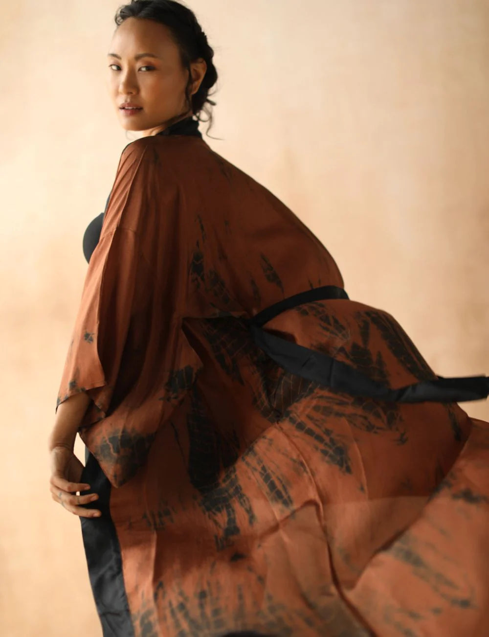 Tao Kimono Tigers Eye Tie Dye
