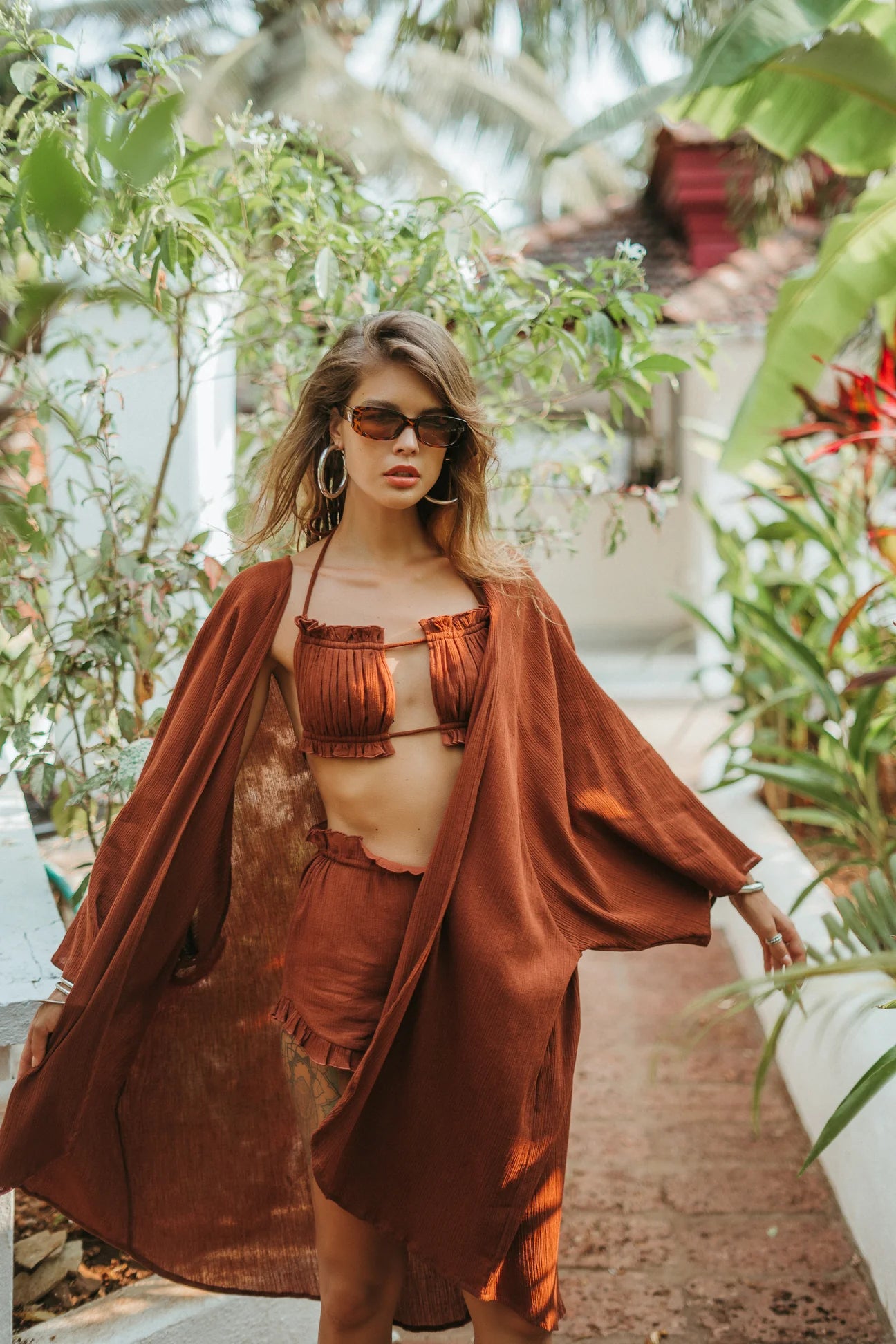 Shakti Kimono in Terracota