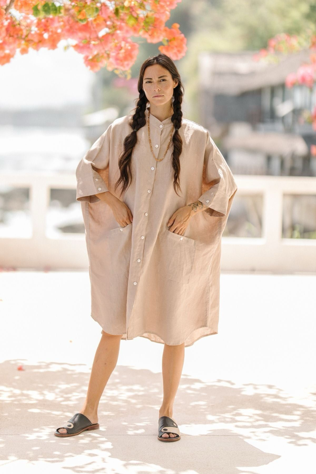 Linen Shirt Dress