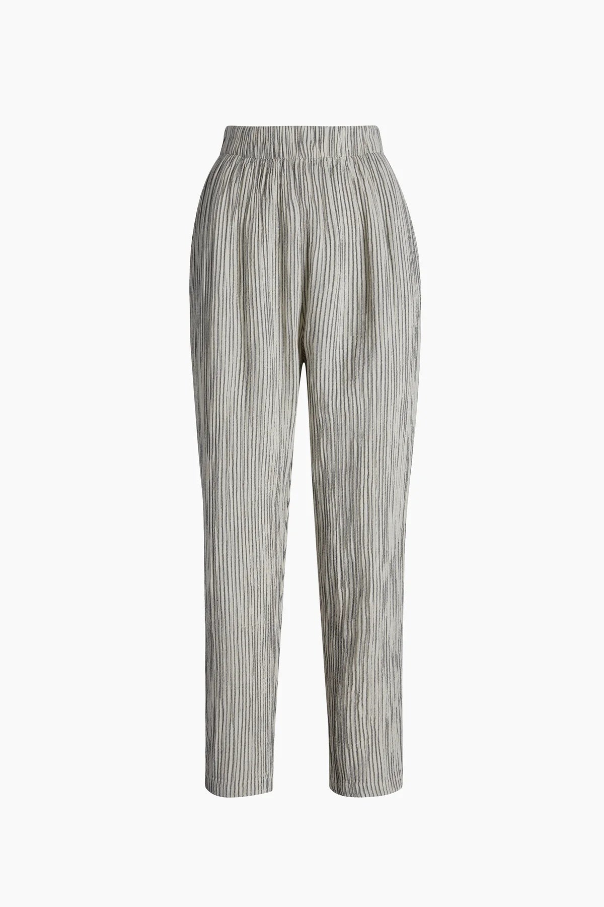 Striped Linen Slouchy Pants