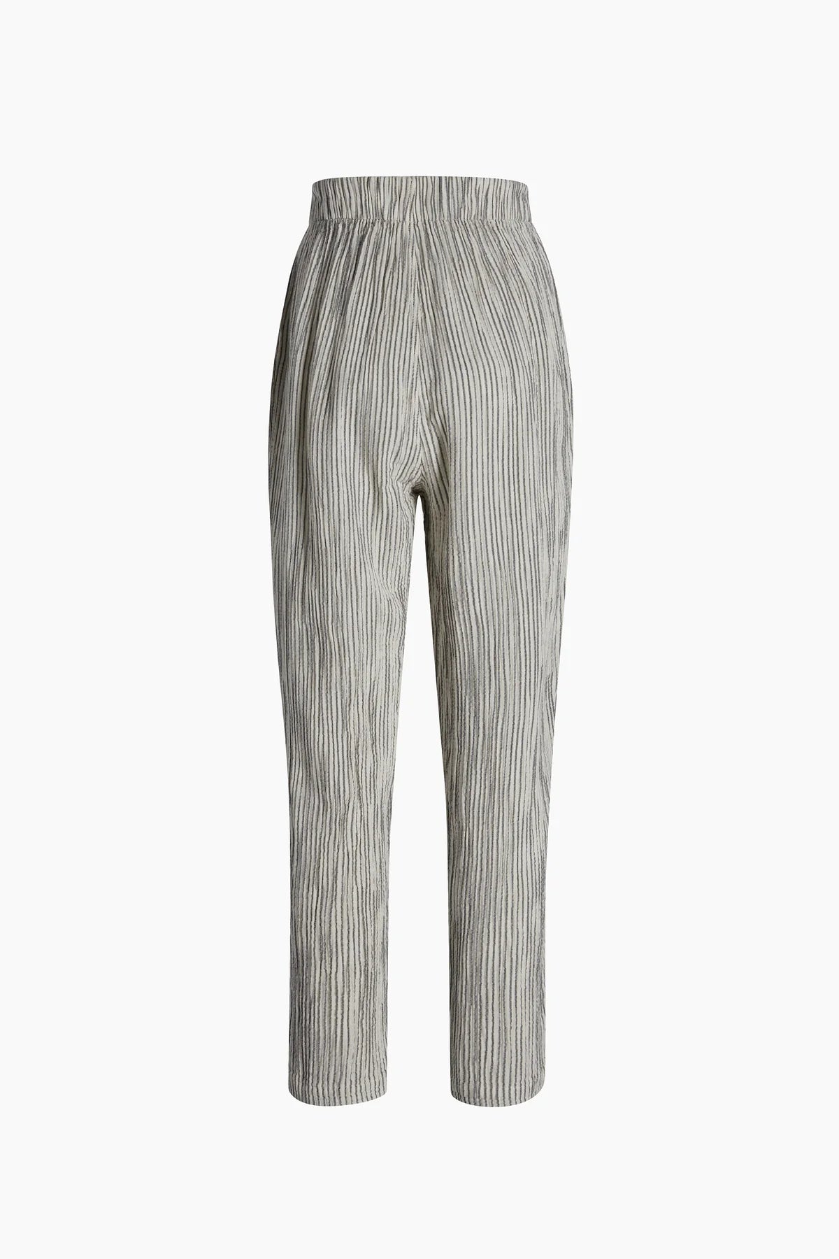 Striped Linen Slouchy Pants