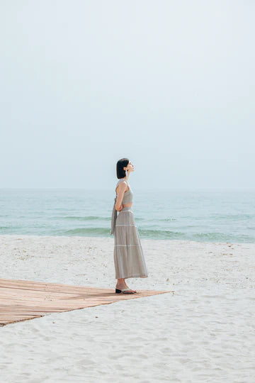 Striped Skirt Set