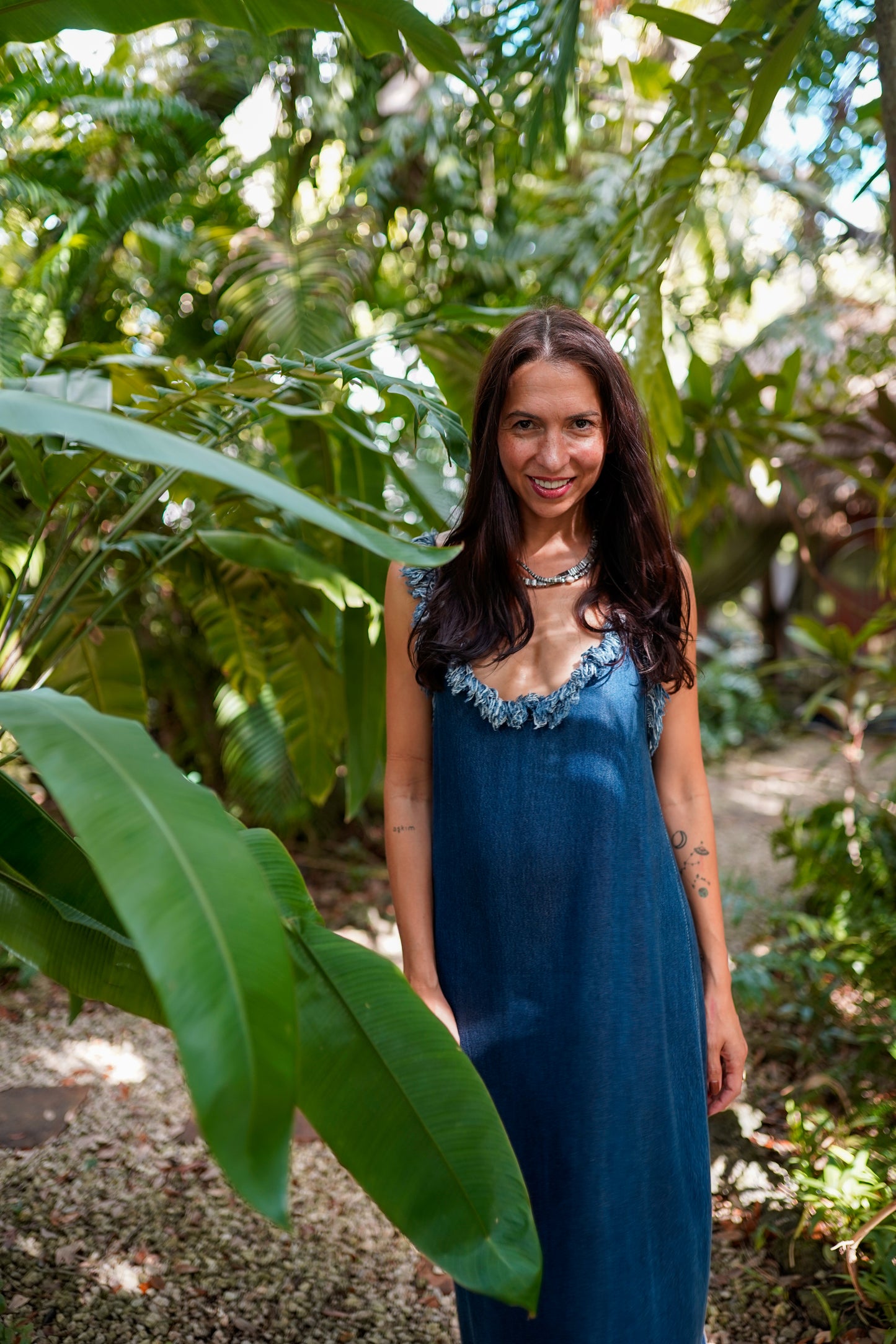 Indigo Strappy Dress