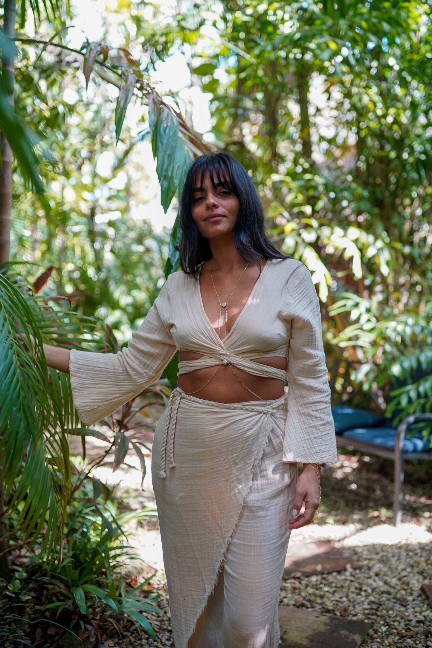 Terra Wrap Skirt Pants