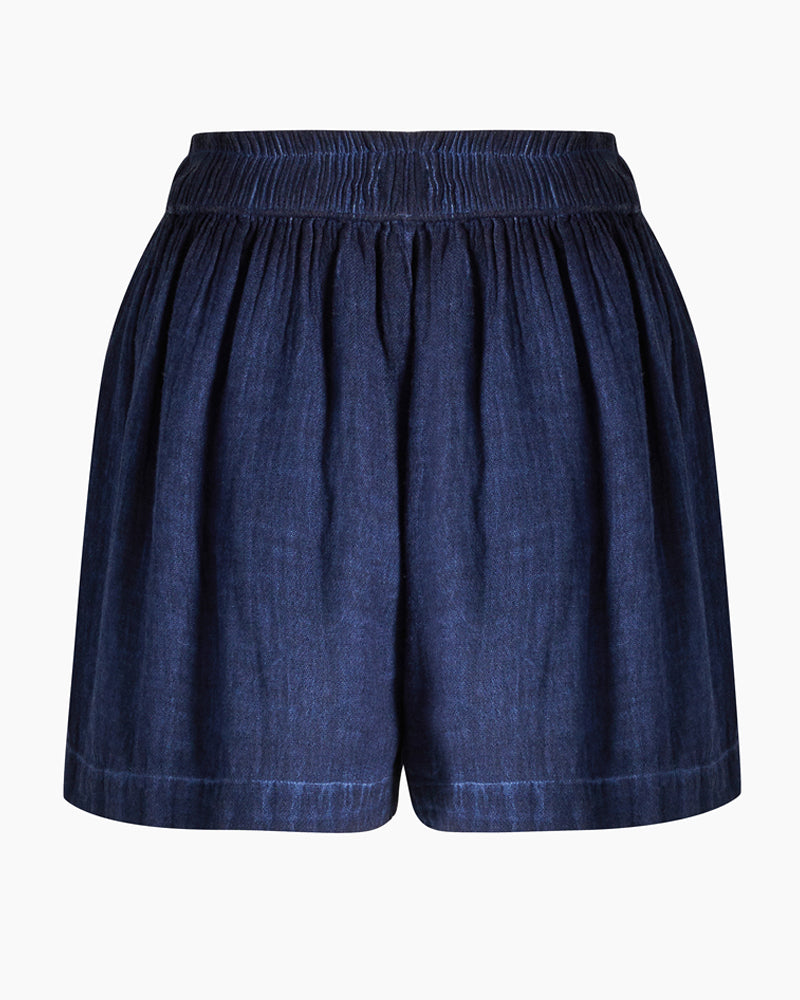 Linen Navy Shorts