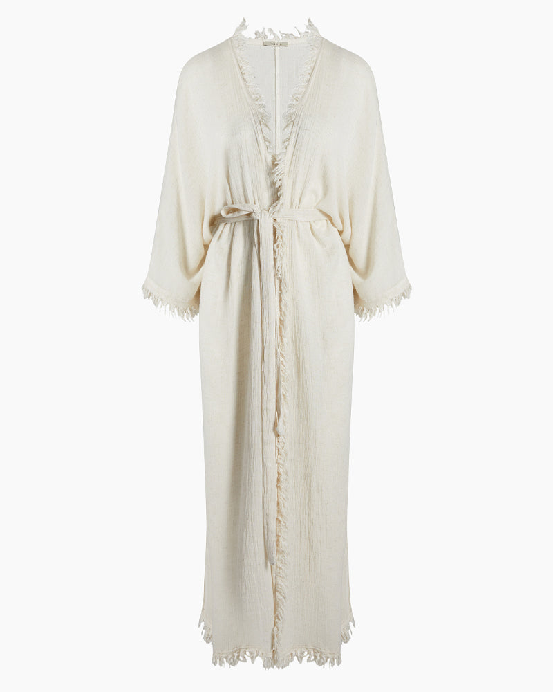 Crinkle Linen Kimono