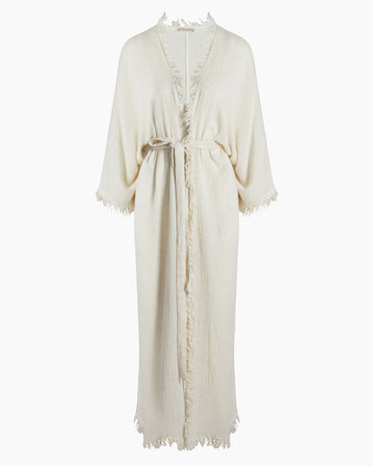 Crinkle Linen Kimono