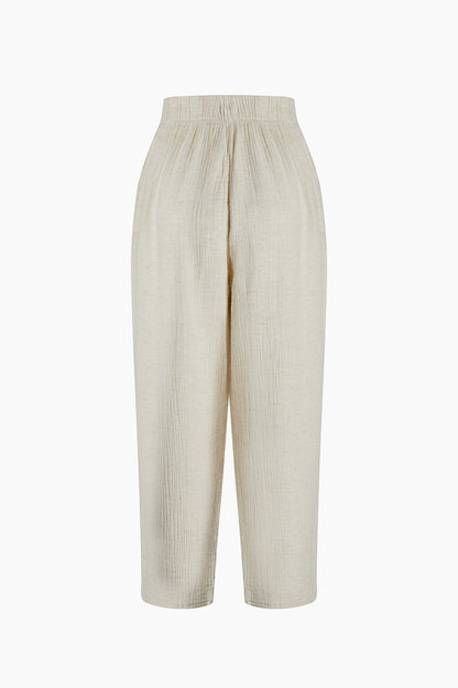 Crinkle Slouchy Pants