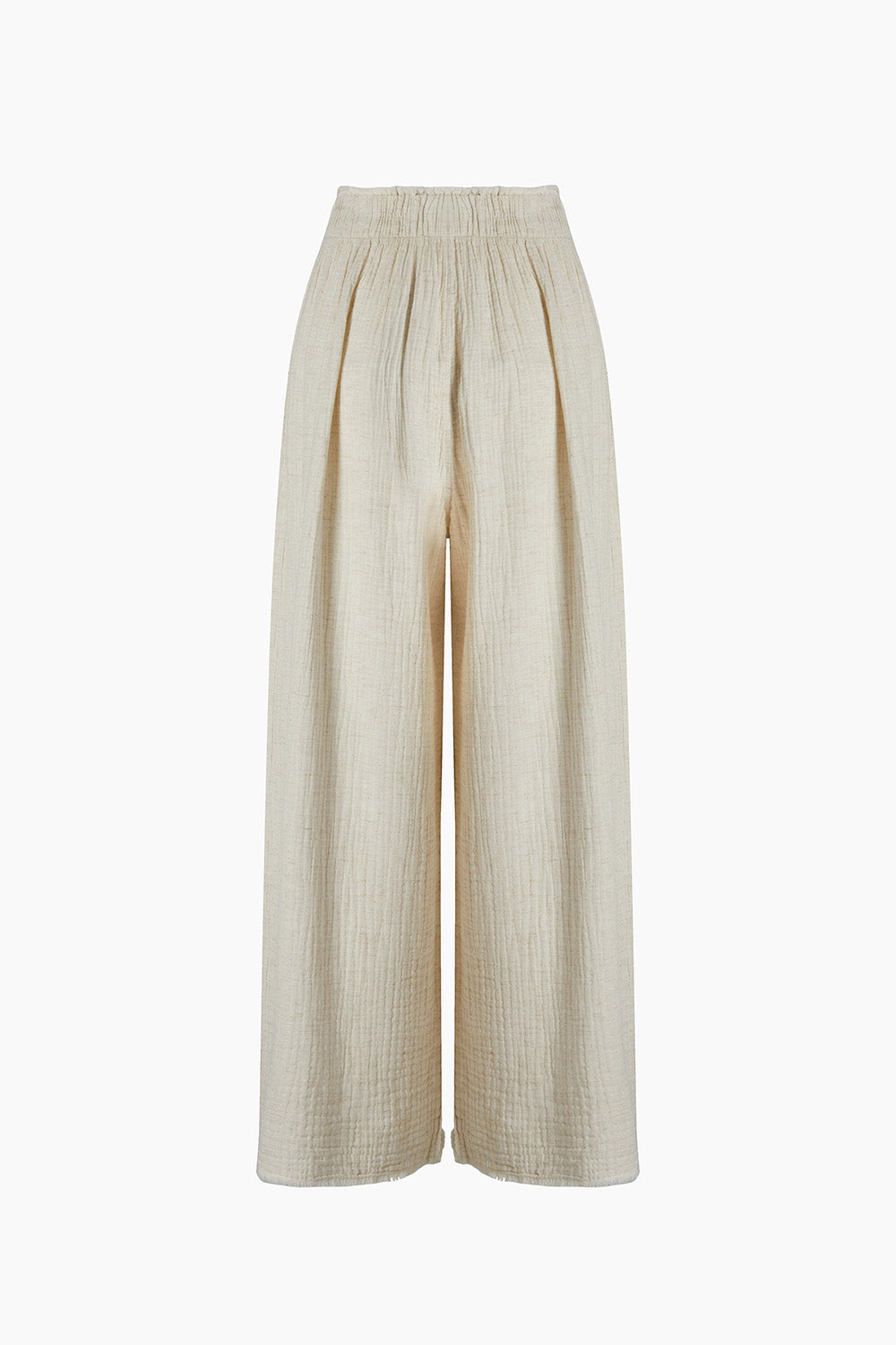 Crinkle Palazzo Pants
