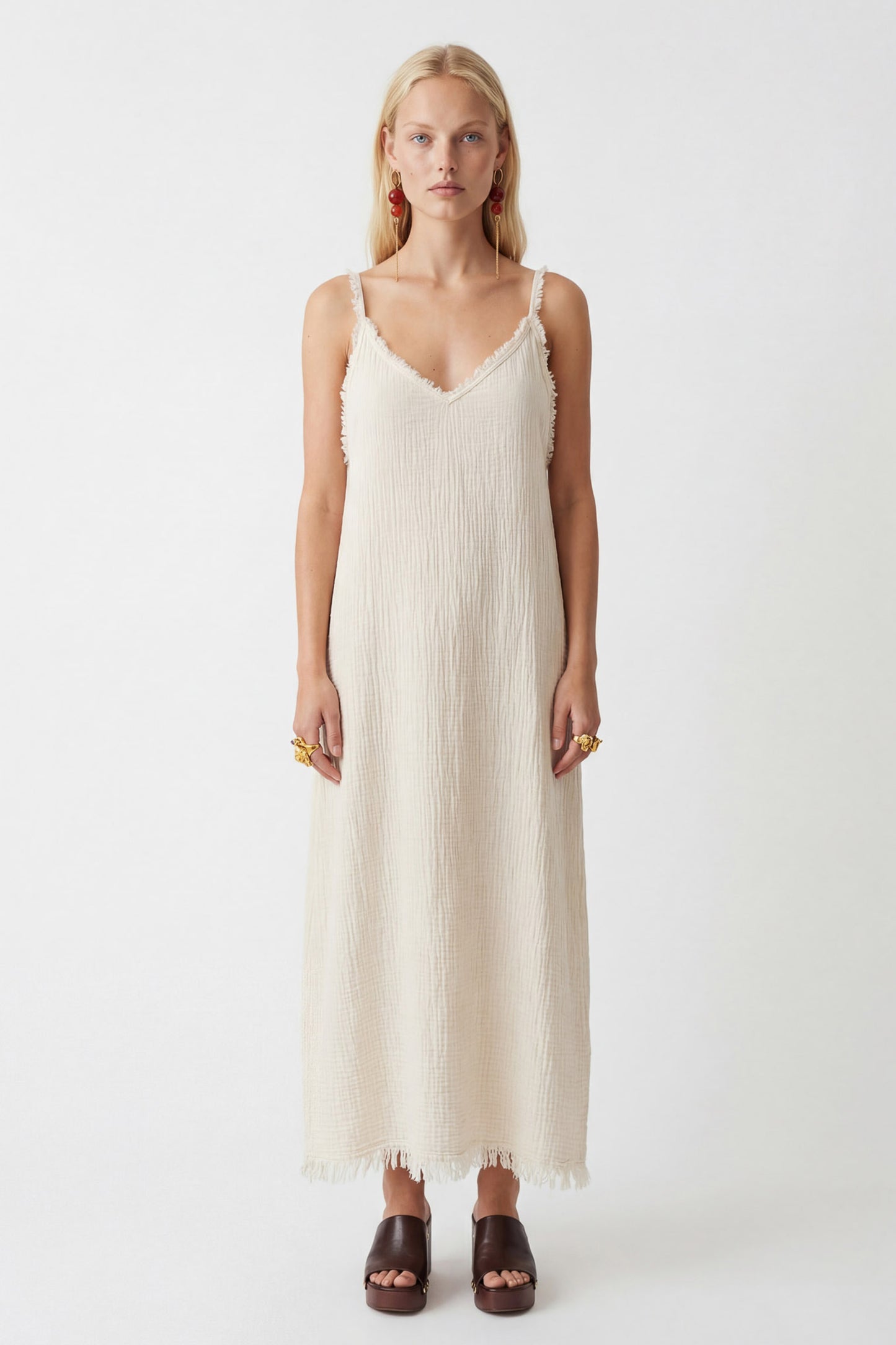 Crinkle Strappy Dress