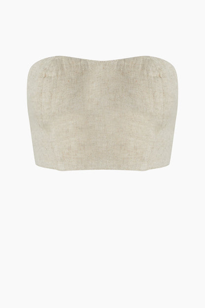 Linen Bandeau Top
