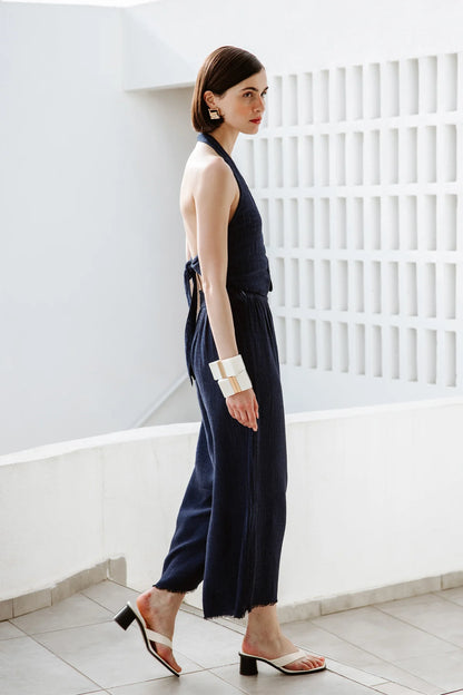 Linen Navy Pants