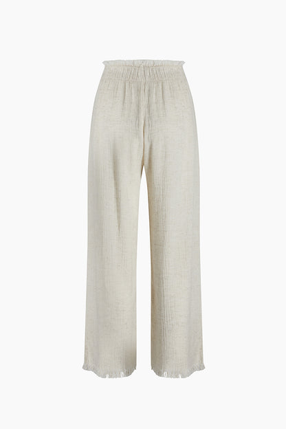 Hemp Transparent Straight Pants