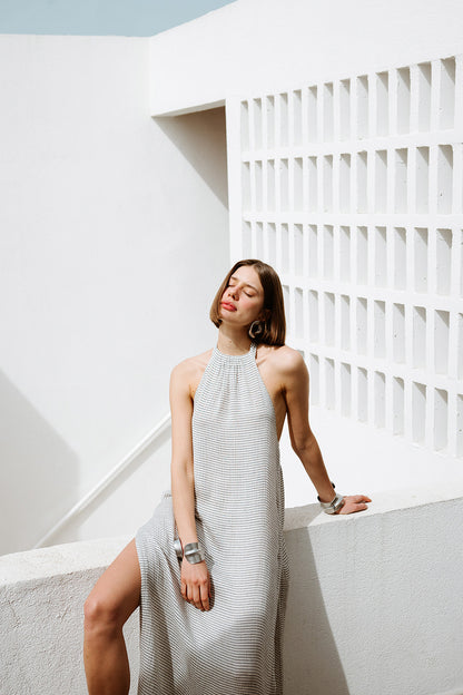 Striped Linen Dress