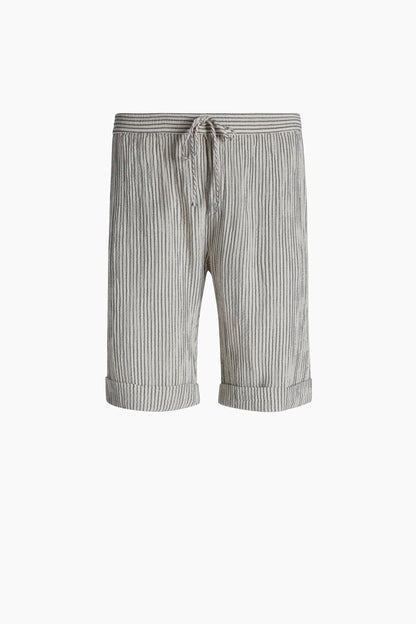 Men's Striped Linen Short
