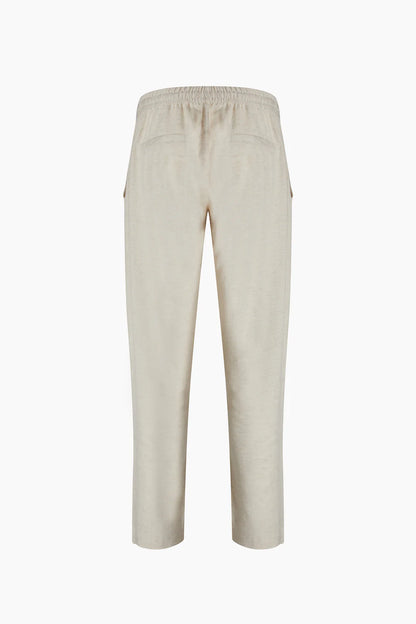Men's Linen Straight Pants