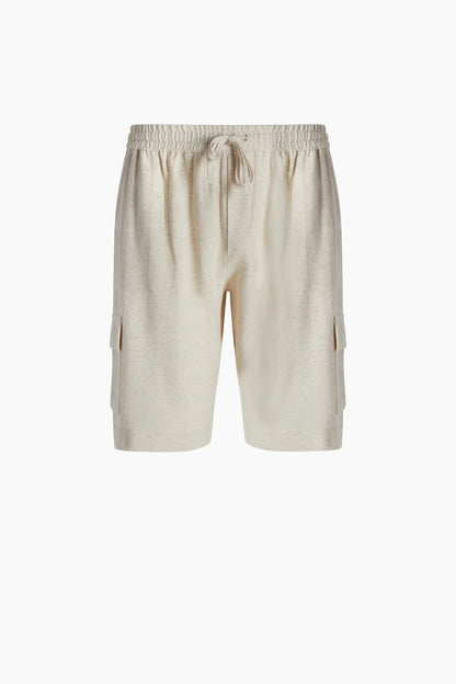Men's Linen Cargo Shorts