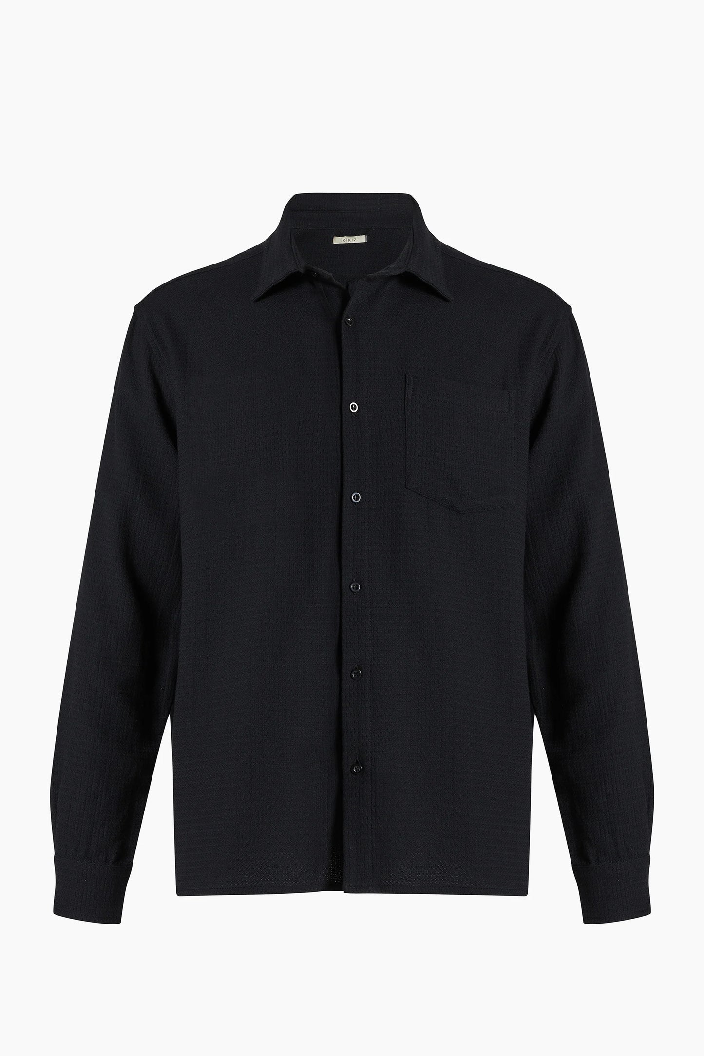 Men's Cotton Black Shirt