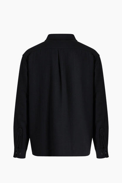 Men's Cotton Black Shirt