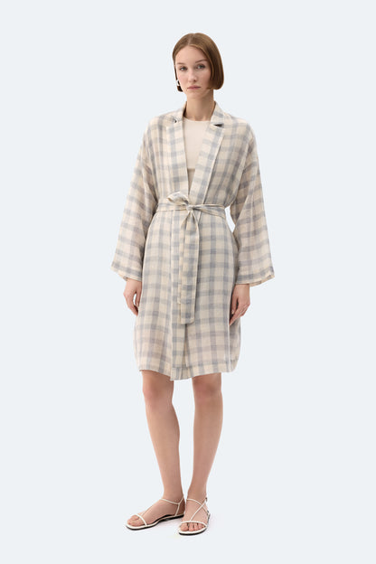Grey Plaid Jacket