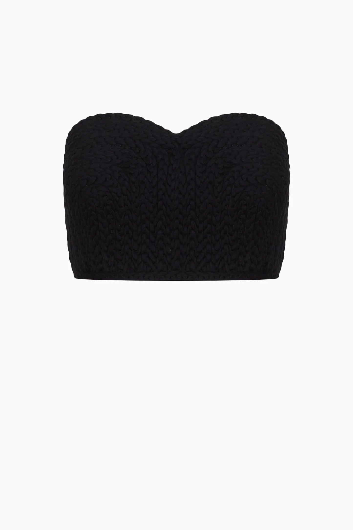 Black Linen Textured Top