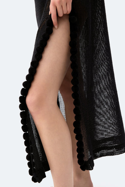 Black Crochet Dress