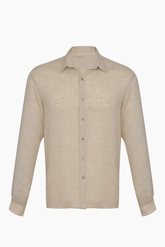 Men's Linen Natural Shirt