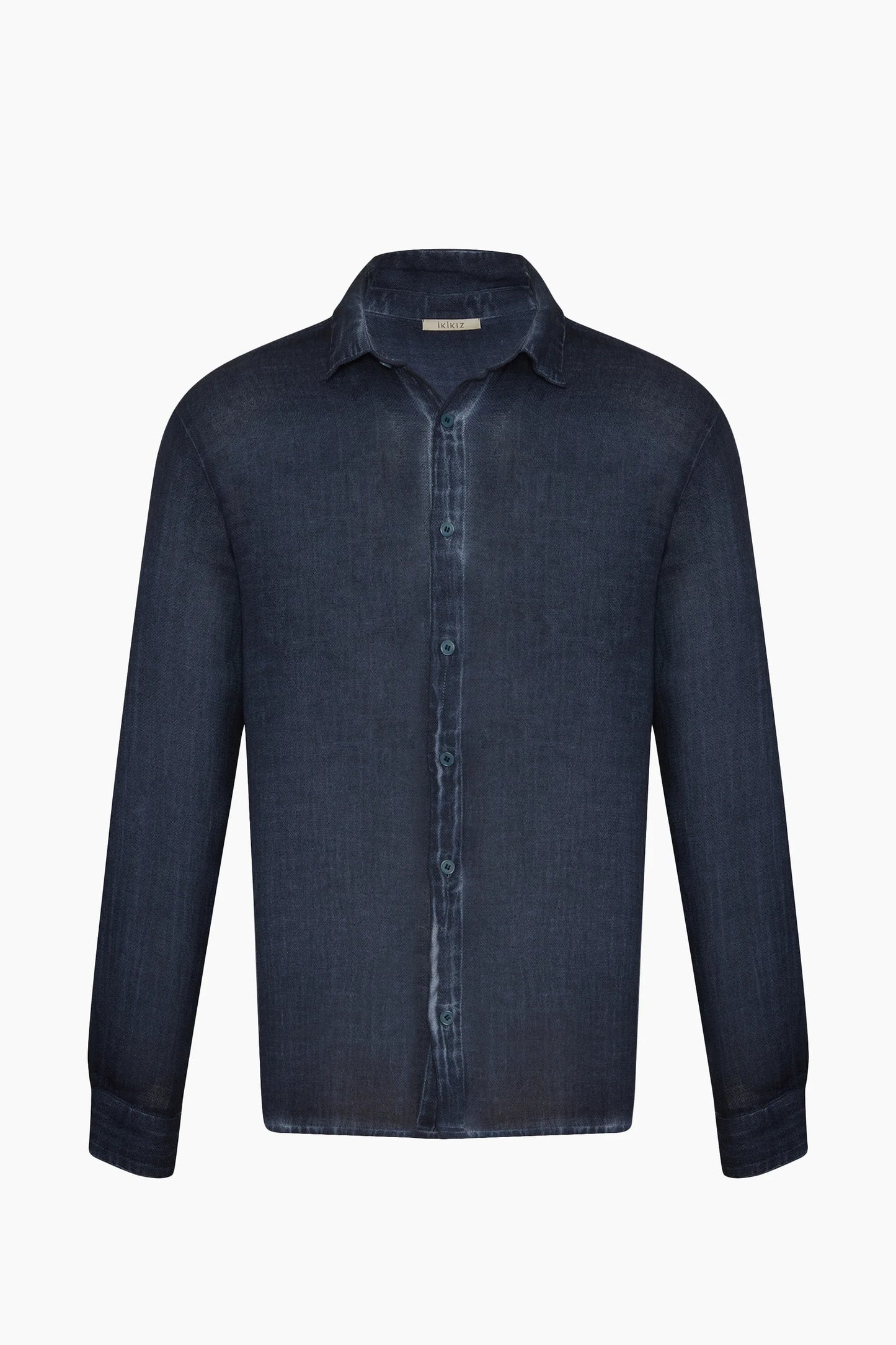 Men's Linen Navy Shirt
