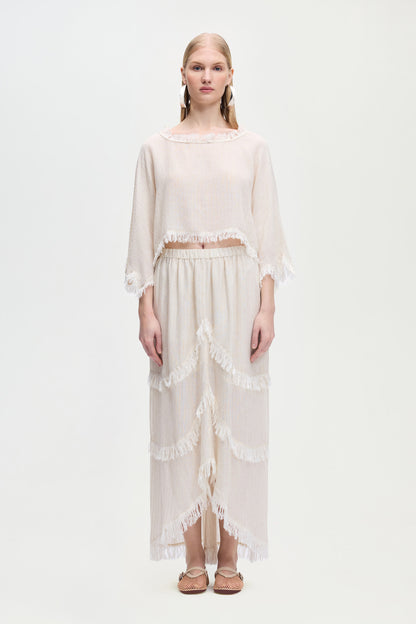 Natural Crop Blouse