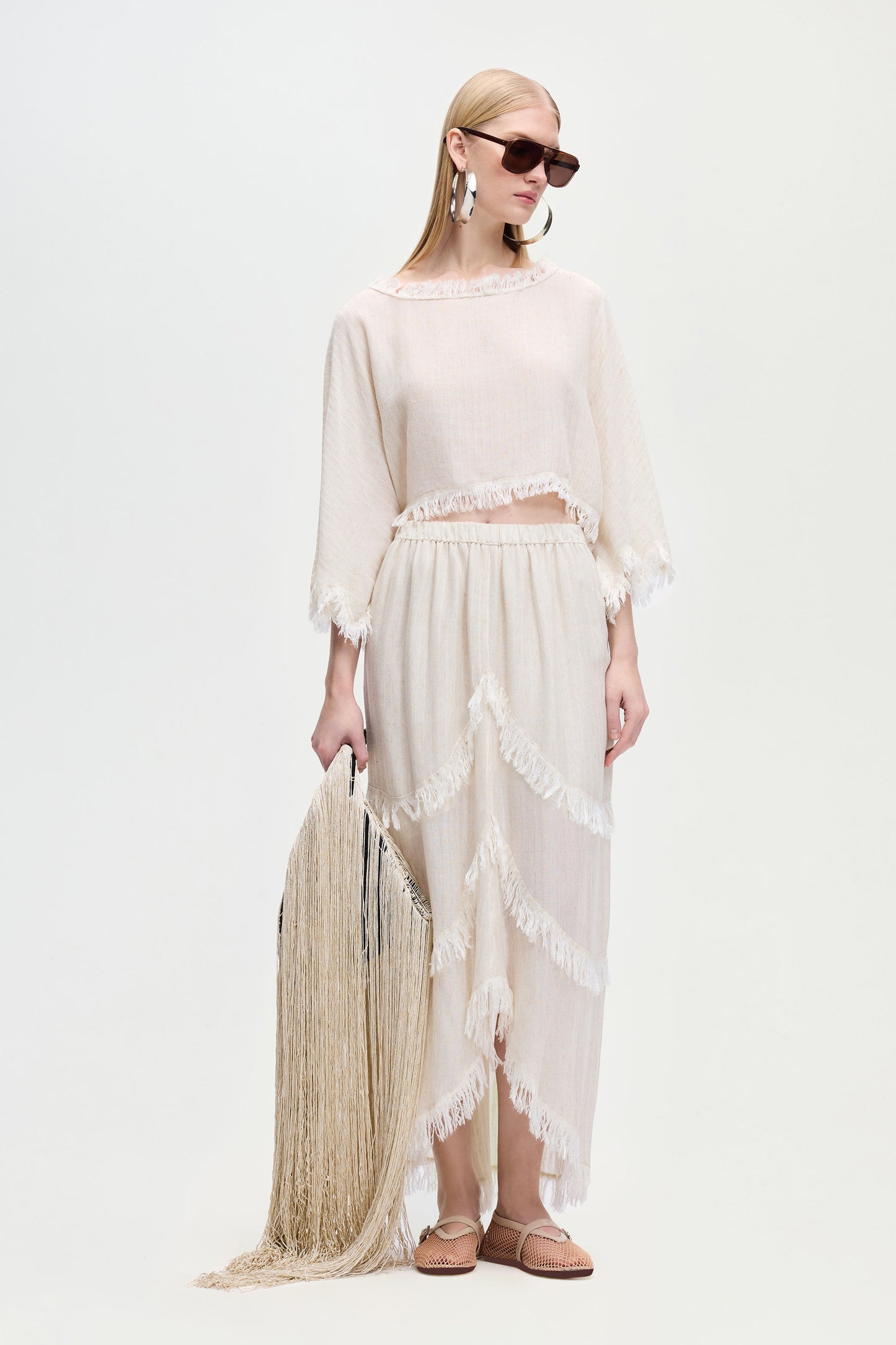 Natural Crop Blouse