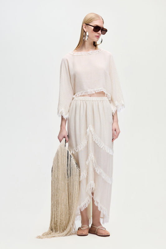 Natural Crop Blouse