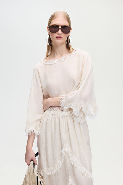 Natural Crop Blouse