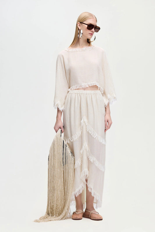 Natural Asymmetric Skirt