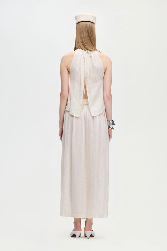 Natural Pleated Skirt