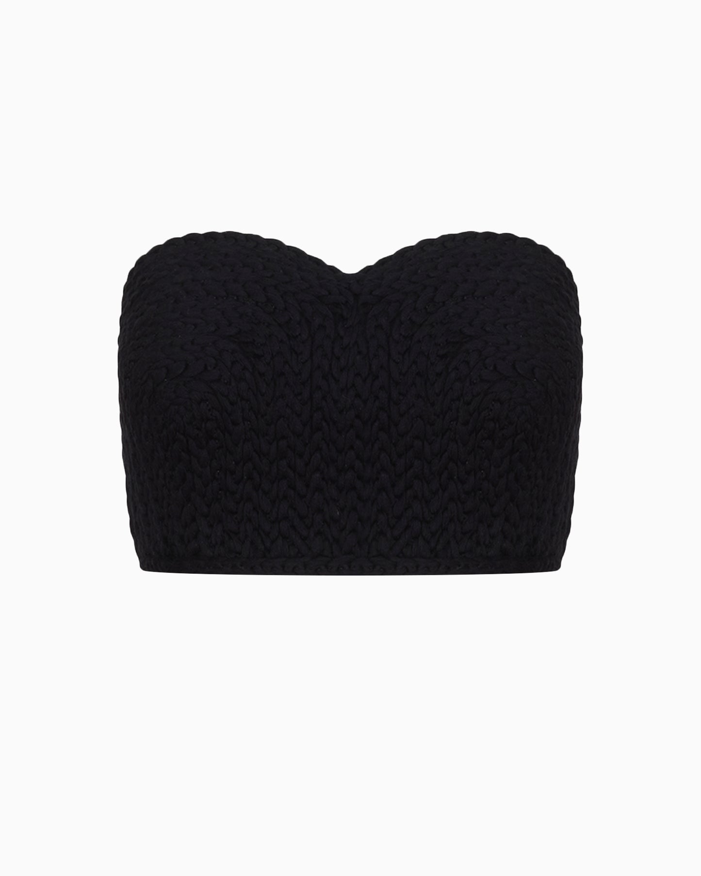 Black Linen Textured Top